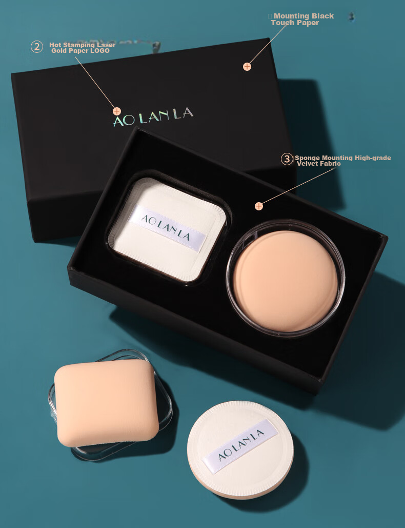 AOLANLA Triangular Rice Ball Cotton Candy Powder Puff, Ultra Soft And Adhesive, for Makeup Application, Foundation Puff, Dual-Use for Dry And Wet Application, Single Puff with Storage Box 13