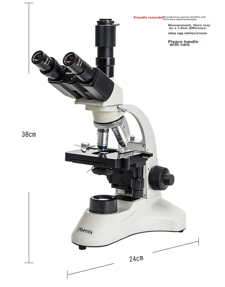 Phenix PH50-3A43L Three-Lens Biological Microscope, Professional Teaching And Experimental, High Magnification, High Definition, for Health Care And Livestock Breeding 18