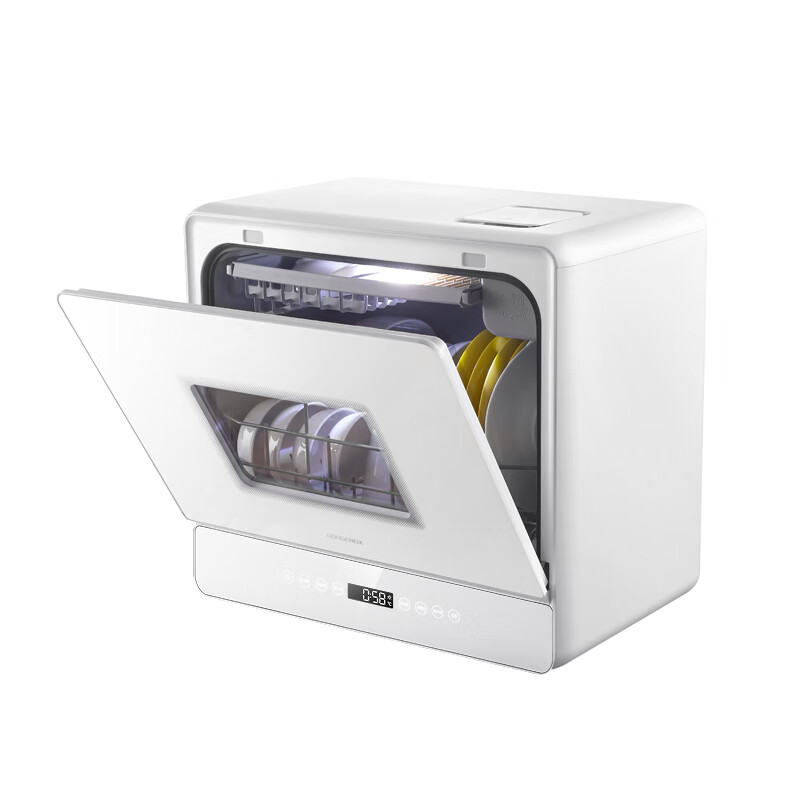 Компактная посудомоечная машина GORGENOX DW6-D50A, настольная, без установки, 6 комплектов, УФ-стерилизация, сушка горячим воздухом