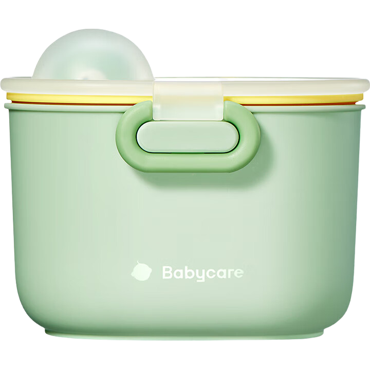 Babycare Baby Formula Container, Portable Large Capacity Dinosaur-Shaped Storage Box for Infant Food, Anbo Green 380ml