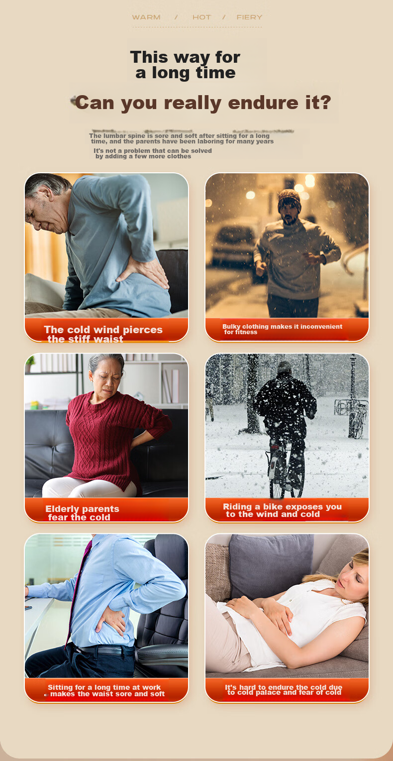 Li-Ning Waist Support Belt, Warm Waist And Abdomen Protector, Stomach Warmer, Self-Heating Device for Lumbar Disc Herniation, Specially Designed for Men And Wome 3