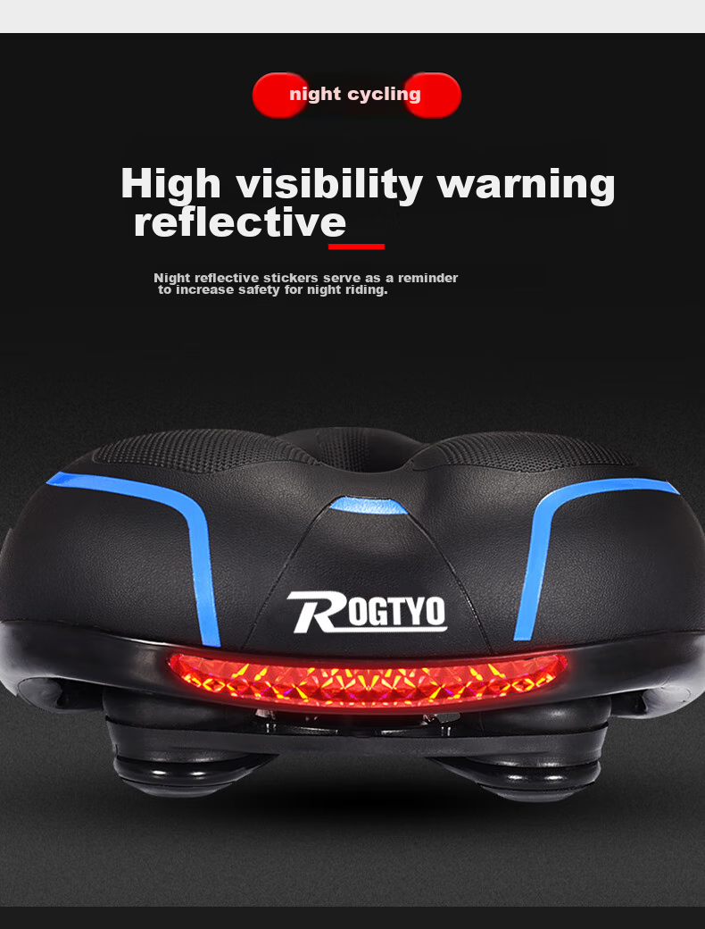ROGTYO Bicycle Seat, Mountain Bike Saddle, Thickened Universal Seat Cushion, Bike Seat Accessory 10