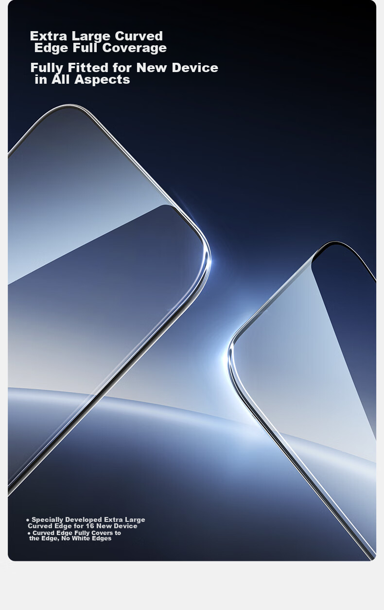 Shanmo Tempered Glass Screen Protector for IPhone 16 Pro Max, Apple 16 Pro Max Phone Film, 3D Full Screen Large View Ultra-Smooth Diamond Anti-Drop Anti-Shatter HD Anti-Fingerprint 5