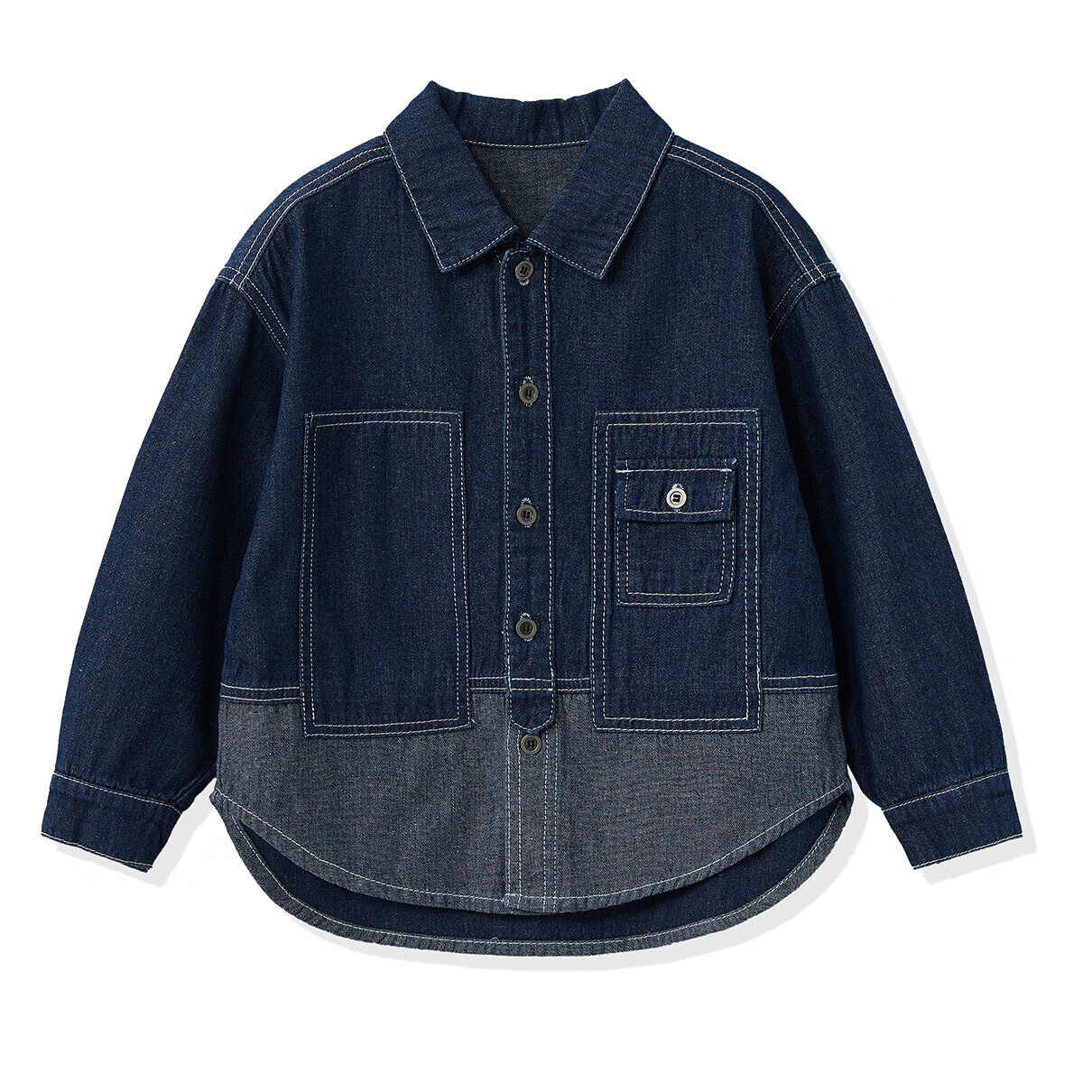 ASK JUNIOR Children's Outerwear, Parent-Child Jacket for Boys And Girls, Big Kids' Autumn Denim Jacket, Running Sports Style Coat, Size 110