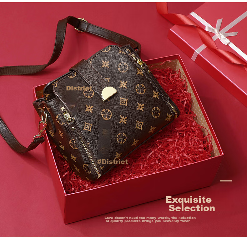Aiqinghai Handbag, Women's Bucket Bag, Crossbody Shoulder Bag, Large Capacity, Light Luxury Brand, Birthday And Mother's Day Gift, Practical Present for Mom 2