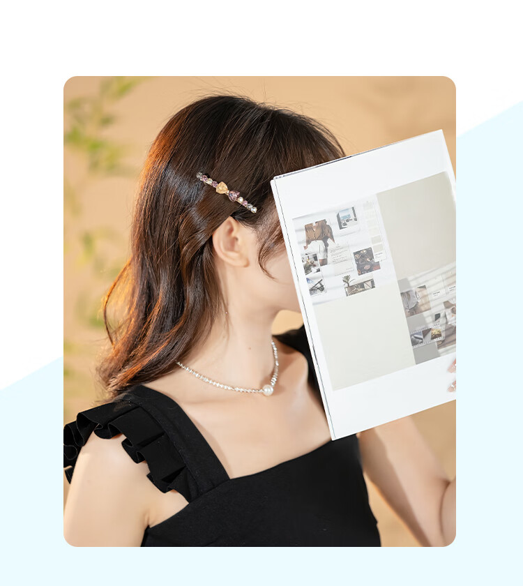CHIMERA Niche Design Bow Hair Clip, Barrette, Half-Updo Clip, Side Clip, Hair Accessory for Women, Mid-Autumn Festival Gift 1