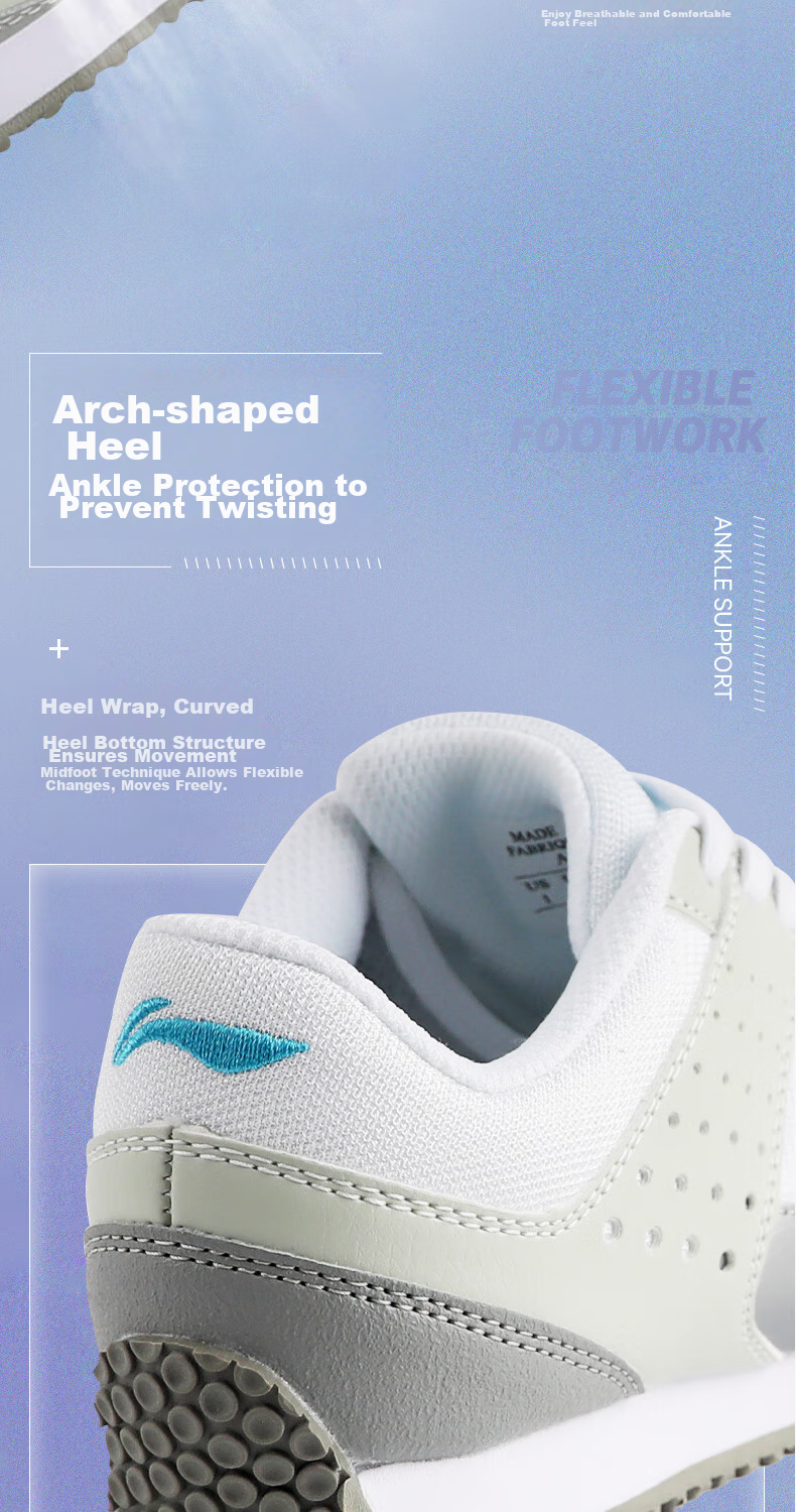 Li-Ning Fencing Shoes, Children's Training Shoes, Breathable And Wear-Resistant, Non-Slip Running And Basketball Shoes, Fencing Equipment for Boys And Girls 4
