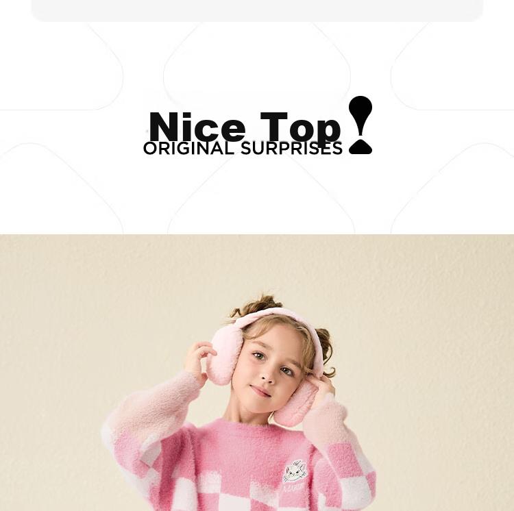 DISNEY Children's Clothing, Girls' Round Neck Sweater, Fashionable Gradient Mesh Warm Top, Winter 2023, DB341HE09, Pink, Size 120 13