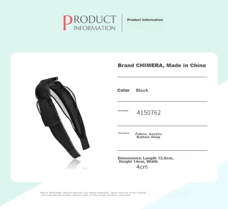 CHIMERA Simple Versatile Heightening Top Bow Headband Hair Accessory, Women's Mid-Autumn Festival Gift 3