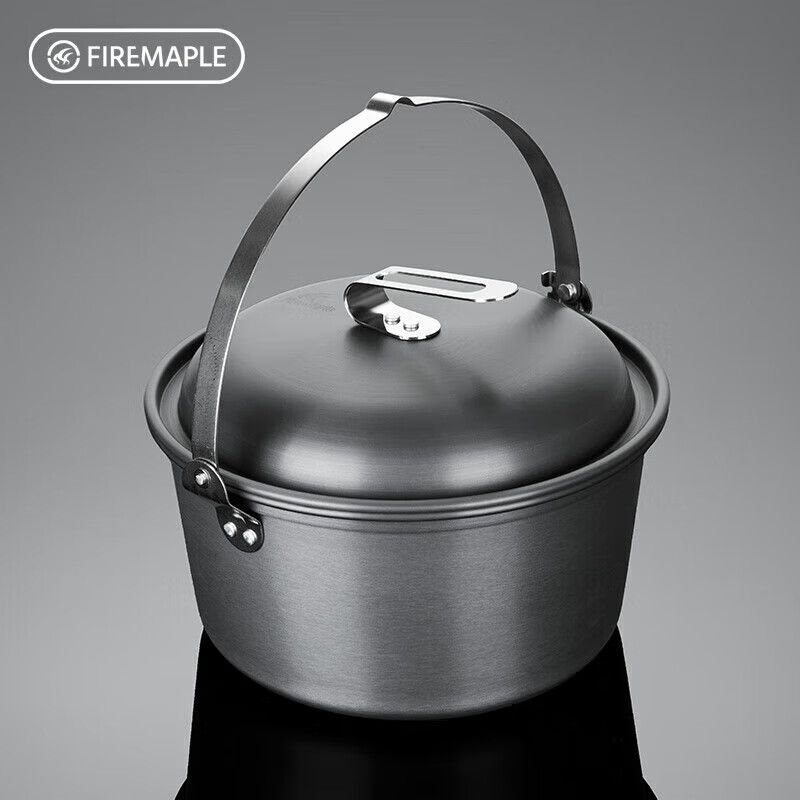 FIRE-MAPLE Mini Hanging Steamer Pot Outdoor Hanging Steamer with Steaming Tray Wild Camping Steam Cooker Single-Pot Soup Pot Hot Pot