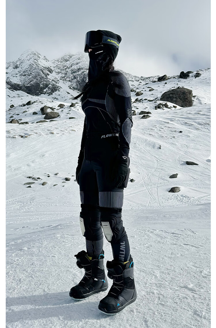 Flow Theory Ski And Snowboard Protective Gear for Men And Women, Professional Inner Wear, Outdoor Sports Protection with Hip And Knee Pads Set 10