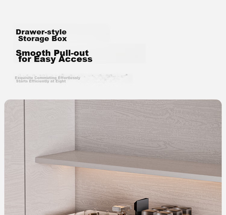 Xitianlong Right-Angled Mirror Cabinet Storage Box, Cosmetics Lipstick Desktop Organizer, Bathroom Vanity Storage Rack, Basic Model 4