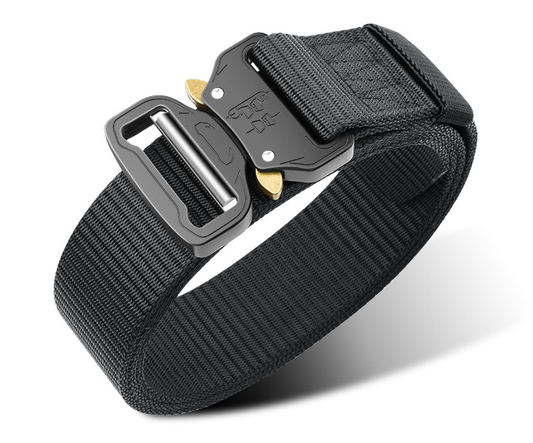 JEVI Men's Leather Belt, Outdoor Canvas Tactical Multi-Functional Training Waistband, Military Enthusiast Tactical Equipment, Nylon Trouser Belt 9