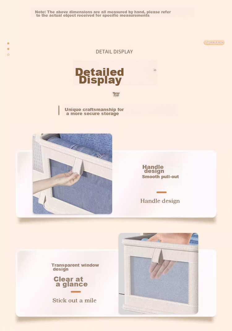 ZUO ZHUAN JIAO Clothes Storage Box, Garment Organizer for Home Use, Closet Box, Storage Solution, Sorting Box, Storage Basket, Set of 2 14