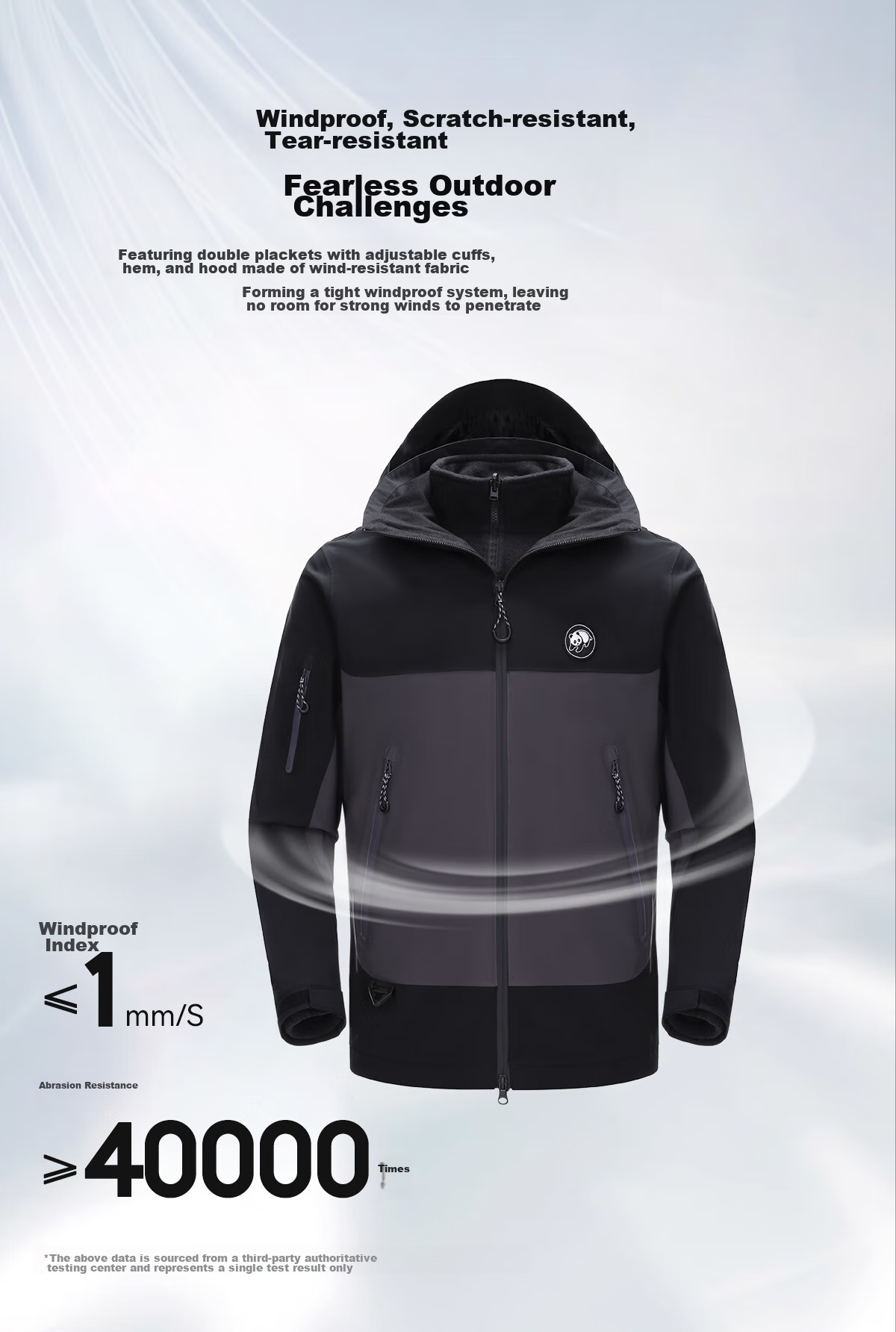 CAMEL Panda Three-In Outdoor Waterproof Windproof Jacket Hiking Mountaineering Coat Autumn Winter Men's Women's Style 1613 13