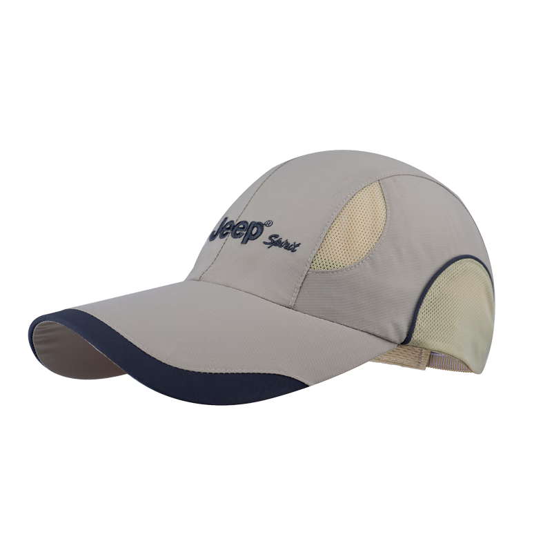 JEEP Baseball Cap for Men, Summer Mesh Quick-Dry Sun Protection Hat, Unisex Visor Cap, Sports Outdoor Sun Hat