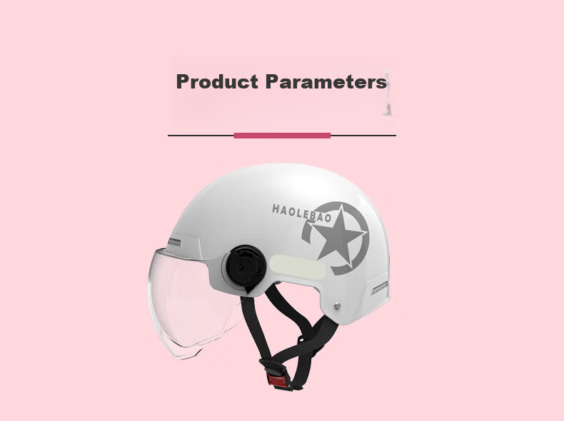 Haolebao New National Standard Class A 3C Certified Cycling Helmet, Unisex Summer And Autumn Electric Scooter Sun Protection Rainproof Adult Harley Half Helmet, Matte Black 13