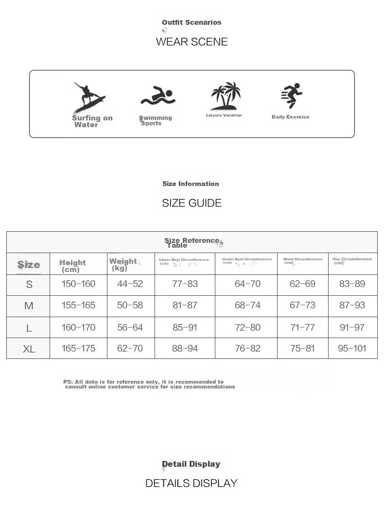 BALNEAIRE [Dong Xuan Same Style] Surfing Series Two-Piece Swimsuit Hot Spring Conservative Sun Protection Top for Women, Fashionable Black And White, M 8