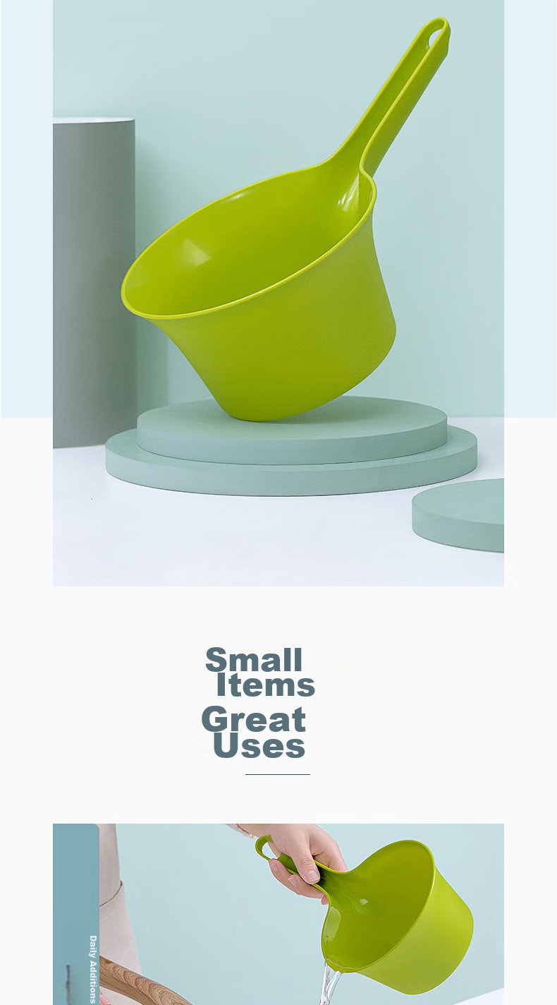 CHAHUA Water Ladle, Thickened Food-Grade Plastic Deep Long Handle, Water Scoop, Baby Hair Washing Water Dipper 7