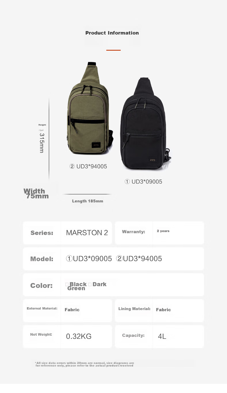 Xinxiuli Men's Chest Bag And Waist Pack, Fashionable Multifunctional Outdoor Chest Crossbody Bag, Birthday Gift, UD3*09005 Sports 10