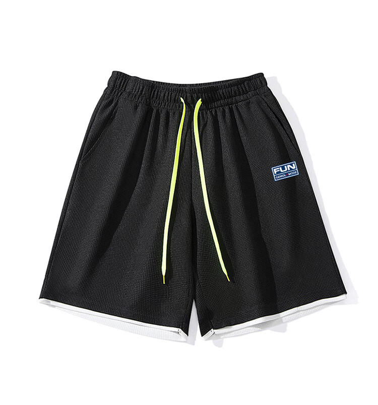 GENIOLAMODE Men's Shorts, Loose-Fitting Sports Casual Five-Point Pants, Simple Drawstring Versatile Men's Shorts 5
