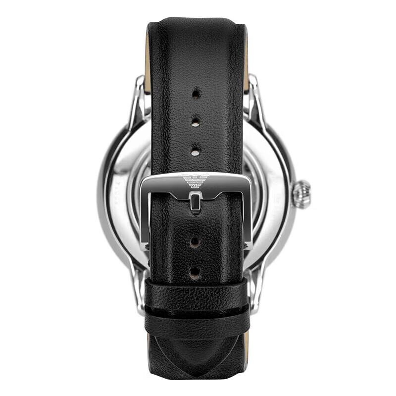 Emporio Armani Men's Simple Business Series Leather Strap Mechanical Watch Swiss Watch Birthday Gift for Boyfriend ARS5100