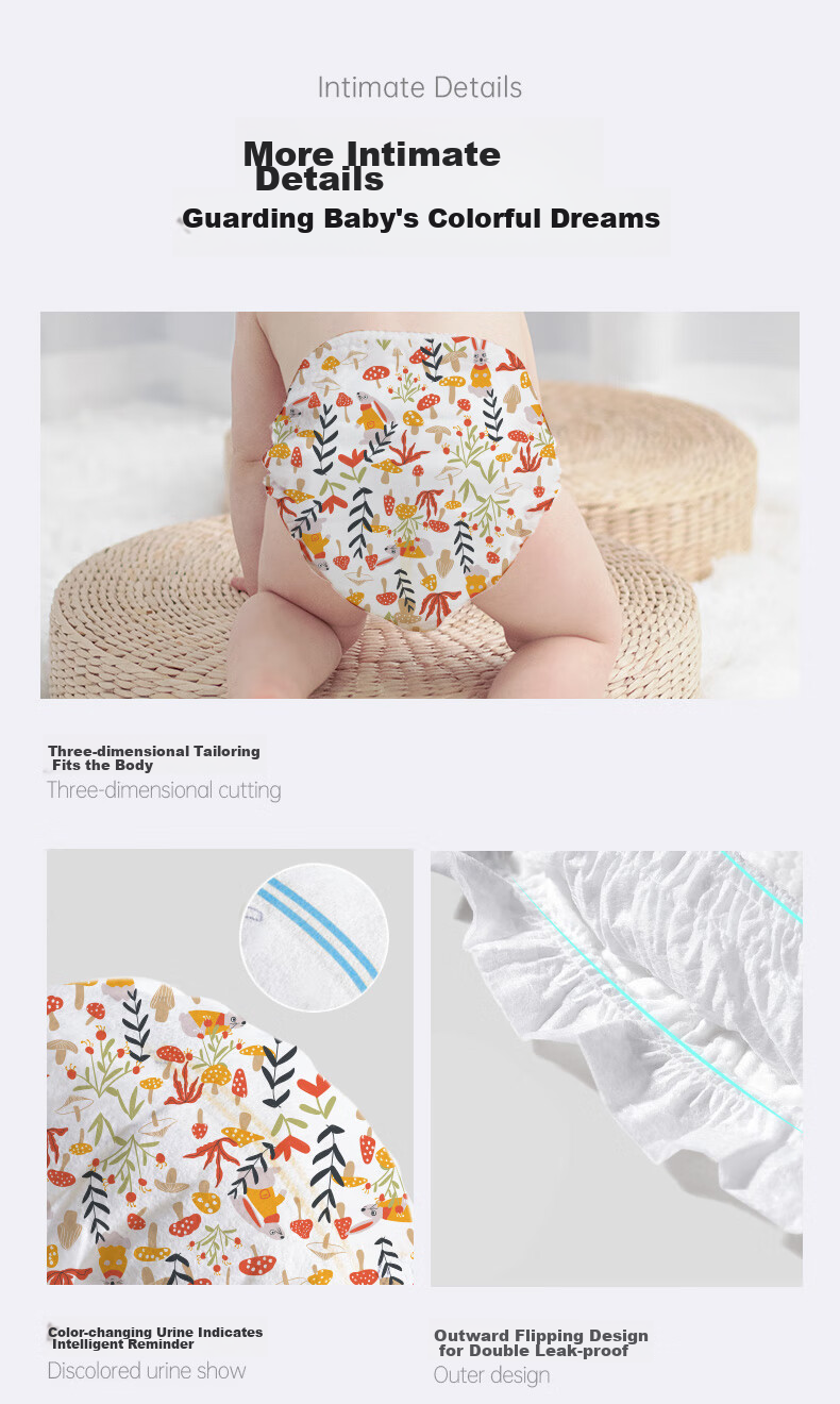 Bebetour Alice Dream Pull-Up Diapers, Size L, 36 Pieces (9-14kg), Night Use, Luxury Soft Comfort, Targeted Absorptio 10