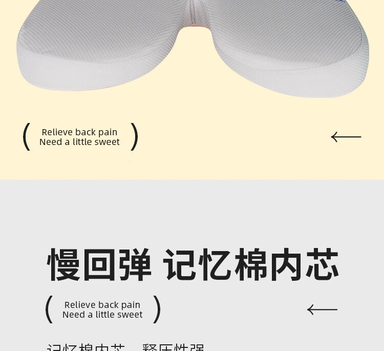 JAGO Cushion, Office Seat Pad, Butt Pad, Car Lumbar Support, Chair Backrest, Waist Pillow, Car Seat Cushion, Lumbar Support 24