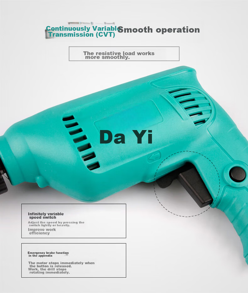 Dayi Electric Drill PED01-10, Multi-Functional Household Power Screwdriver, Electric Gun Drill, Power Tool 5