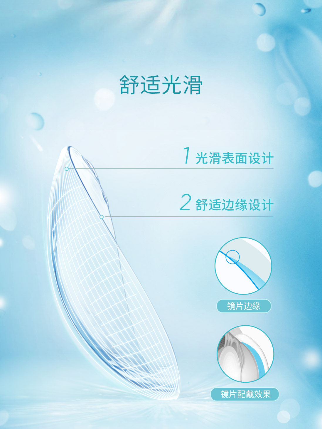 【99预售】强生(johnson)安视优透明隐形眼镜 欧舒适 硅水凝胶 日抛