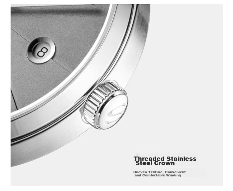 SEAGULL Men's Automatic Mechanical Watch, Bauhaus Date Display Men's Watch, Birthday Gift for Men, Model 6091 27