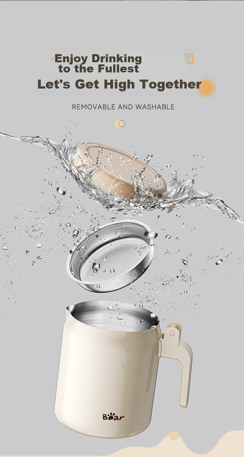 Bear Oil Strainer Bottle, 304 Stainless Steel, with Filter Mesh, Lard Container, Large Capacity Kitchen Oil Bottle, Food-Grade Oil Container, 1.3L 11