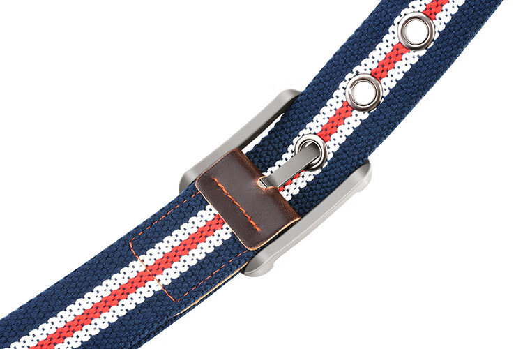 HALFEEL Outdoor Sports Casual Canvas Belt, Men's Pin Buckle Leather Belt, Youth Student Military Training Trendy Fashion Trouser Belt 4