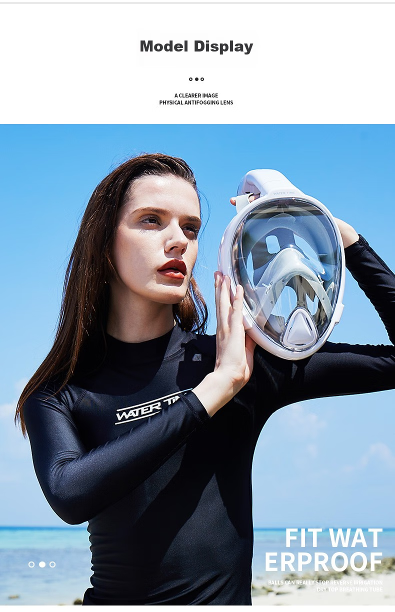 WATERTIME/Shuichuan Diving Mask, Full Dry Snorkel Tube, Swimming And Diving Equipment for Children And Adults 16