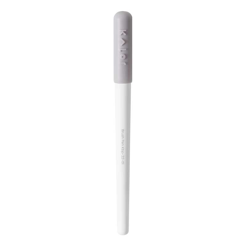 KACO Kalor Brush Pen for Calligraphy And Sketching, Soft Bristle Pen for Small Script, Summer Student Handwriting Practice, Drawing And Watercolor Painting (Modern Evening Party) Silver Makeup (Light Gray)