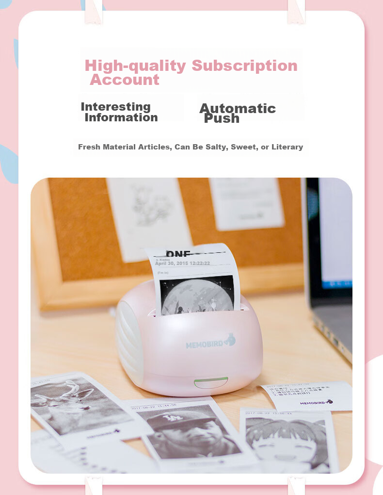 MEMOBIRD G2C Classic Gray Portable Error Correction Printer, Efficient Learning Journal Mini Thermal Printer, WIFI Connection, Christmas Gift, for Girlfriend, Long-Distance Relationship 12