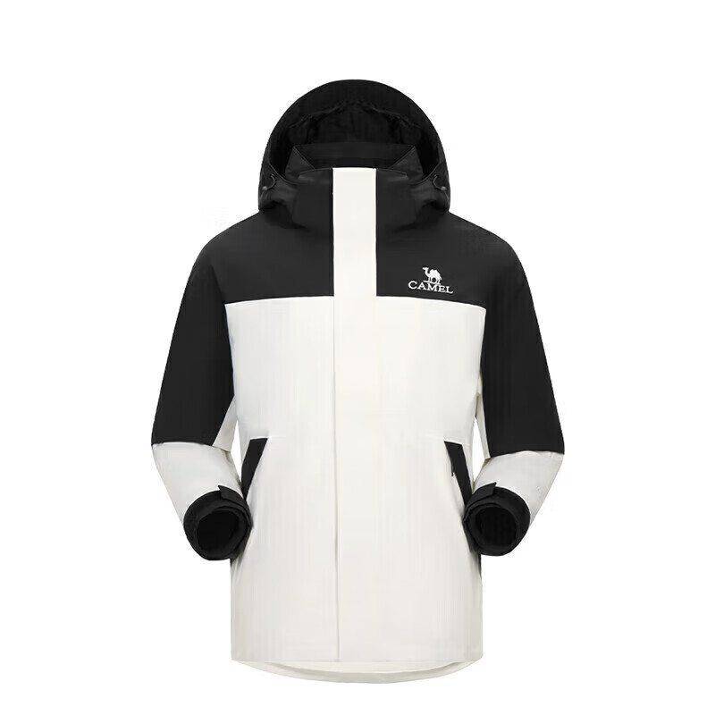 CAMEL Three-In Jacket for Men And Women, Heavy Rain Waterproof Mountaineering Coat for Tibet Travel, A33CA31150
