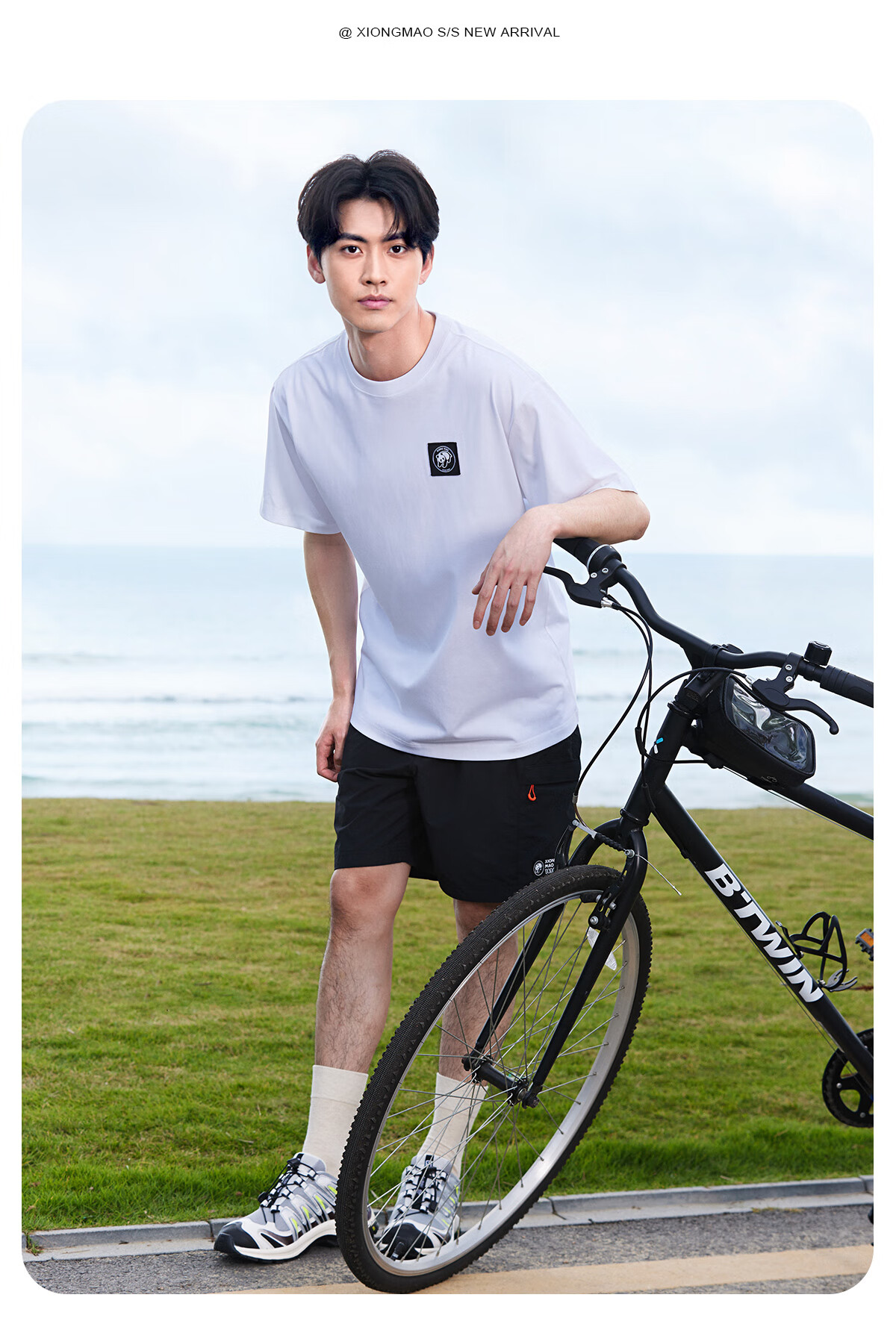 CAMEL Outdoor Unisex Casual Short-Sleeve T-Shirt, Round Neck, Cool And Breathable Top [Panda Collaboration], A34BA6K170 12