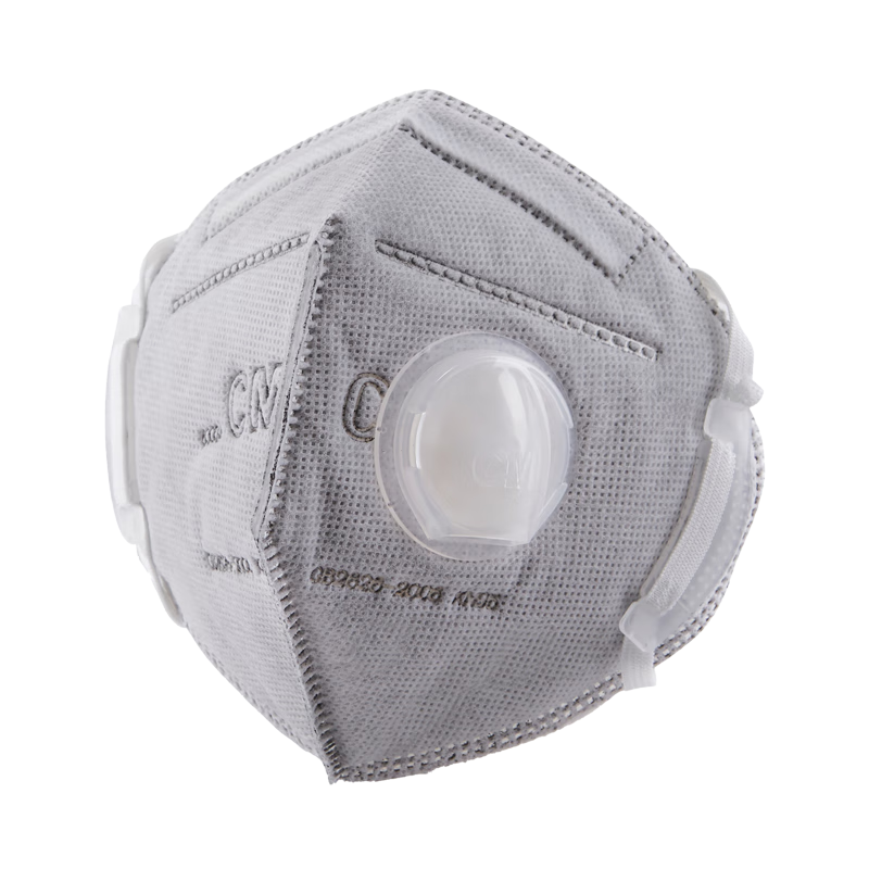 CM 6005-4 Ear-Loop [25 Pieces], Includes Activated Carbon with Breathing Valve, KN95 Anti-Smog PM2.5 Mask