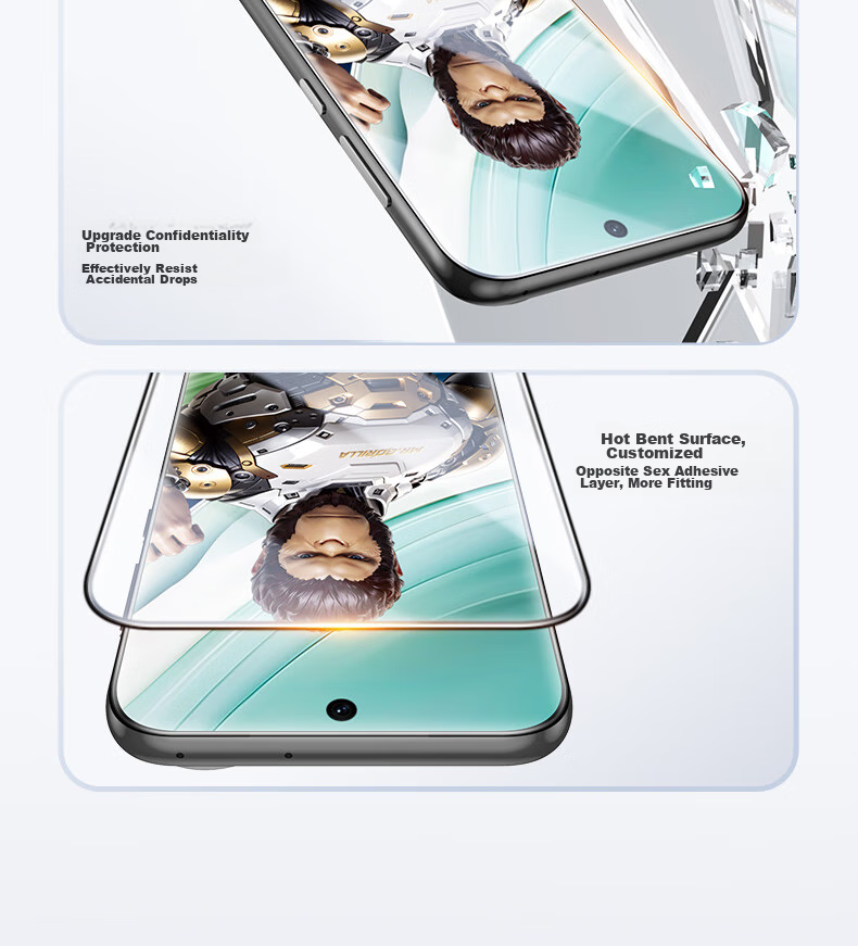 BLUEO [Class ZEISS T*AR Enhanced Transparency + 3D Large Arc Edge], Suitable for Huawei Pura70Pro Screen Protector, Pura70Pro+ Tempered Glass Film, Pura70Ultra Anti-Fingerprint Protective Film 15