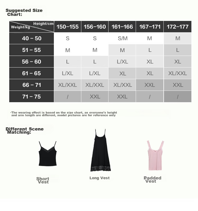 Hodo [One-Piece with Chest Pads] Bra-Free Camisole for Women, Modal Undershirt Style, Elegant Black, 165/90 12