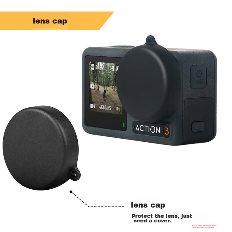 KYOTSU Universal Lens Cap for DJI OSMO ACTION5Pro/4/3, Protective Plastic Cover for Camera Lenses, Compatible with DJI Action 5 Pro/4/3 Cameras 3