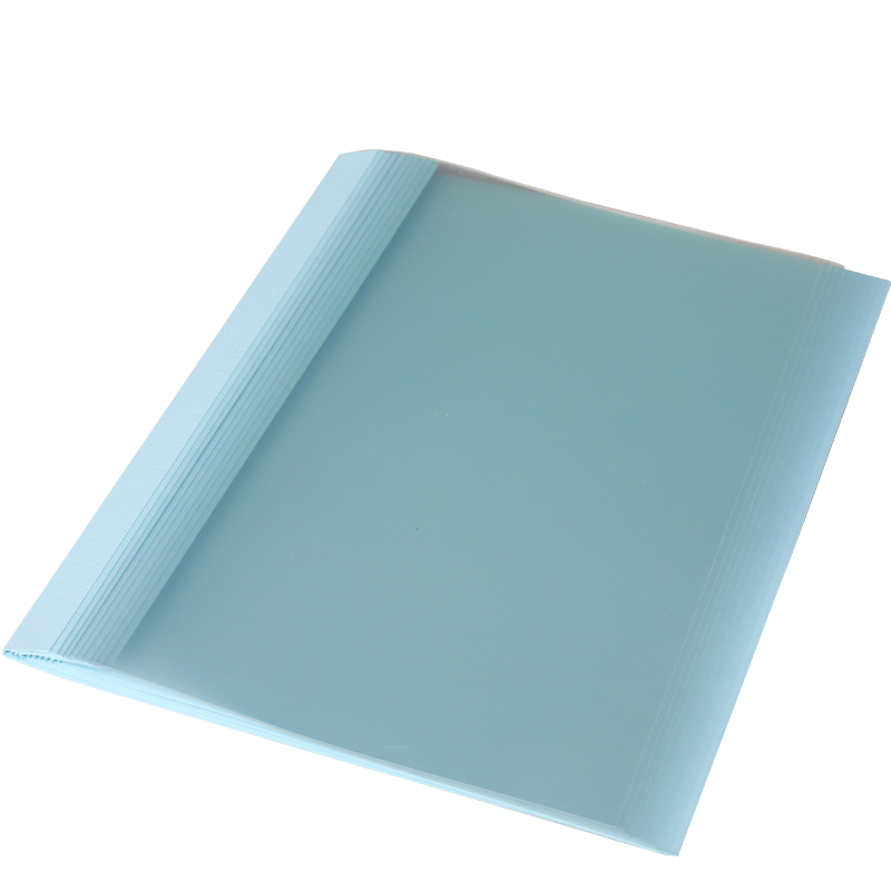 DOCON A4 Thermal Binding Machine Plastic Colorful Thermal Binding Covers Contract Tender Document Book Glue Binding Transparent Cover with Side Glue 10mm Light Blue 10pcs/Pack