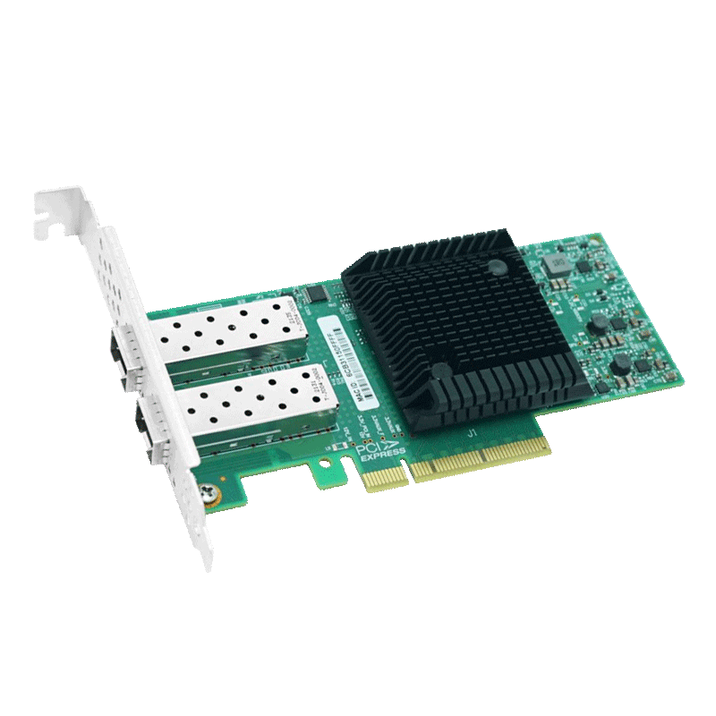 PERCKO, 25G Ethernet Card with X4 Chip, Compatible with MCX4121A-ACAT Fiber Optic Card, 100G Ethernet Card E810-CQDA2 Dual Optical Port QSFP28 Server RDMA Ethernet Card