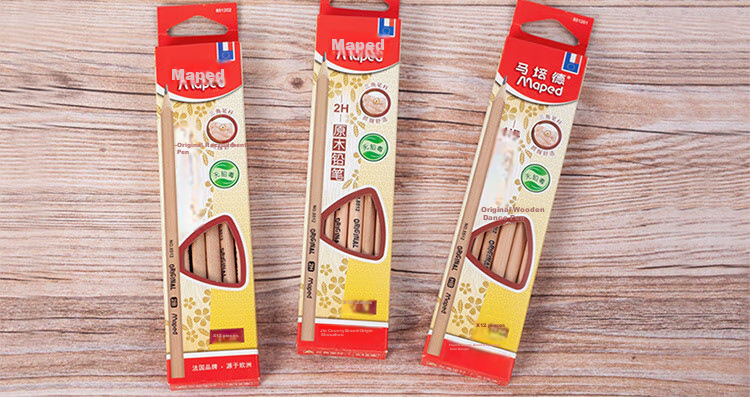 Maped Natural Wood HB Pencil, Children's Triangular Pencil for Calligraphy Practice And Sketching, Student Pencil for Correct Posture Writing And Handwriting Practice, 851251CH [50 Pieces/bucket] 19