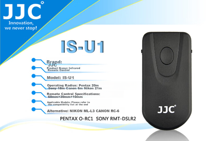 JJC Compatible with Canon Remote Control for R7, R6, R5, R5C, 90D, 800D, 80D, 5D4, 5D3 DSLR And Mirrorless Cameras Wireless Shutter Remote Control 1