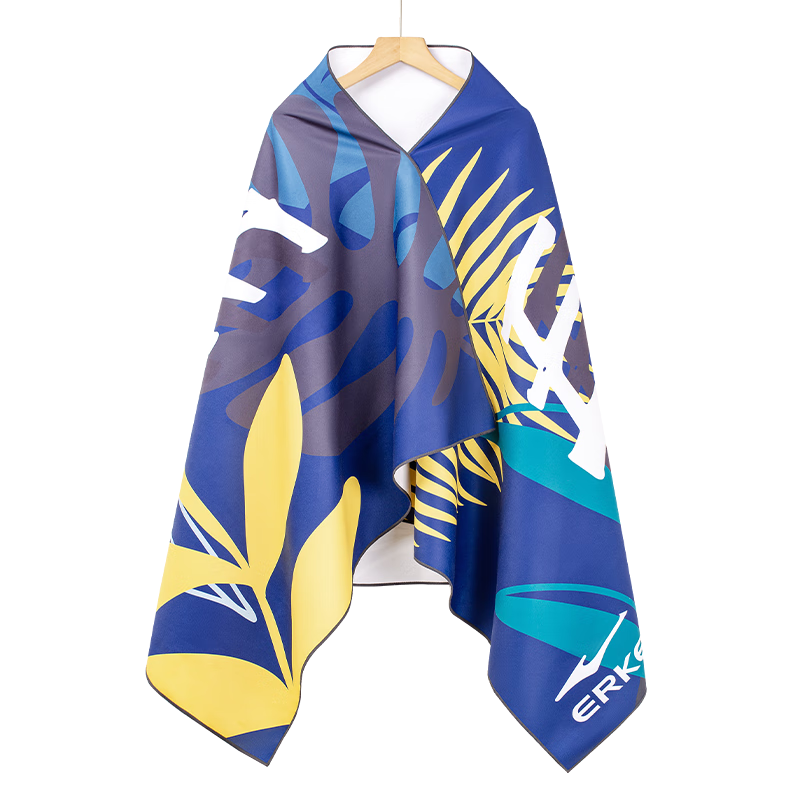 ERKE Quick-Drying Absorbent Bath Towel, Swimming Sports Beach Hot Spring Printed Absorbent Towel Quick-Drying Towel