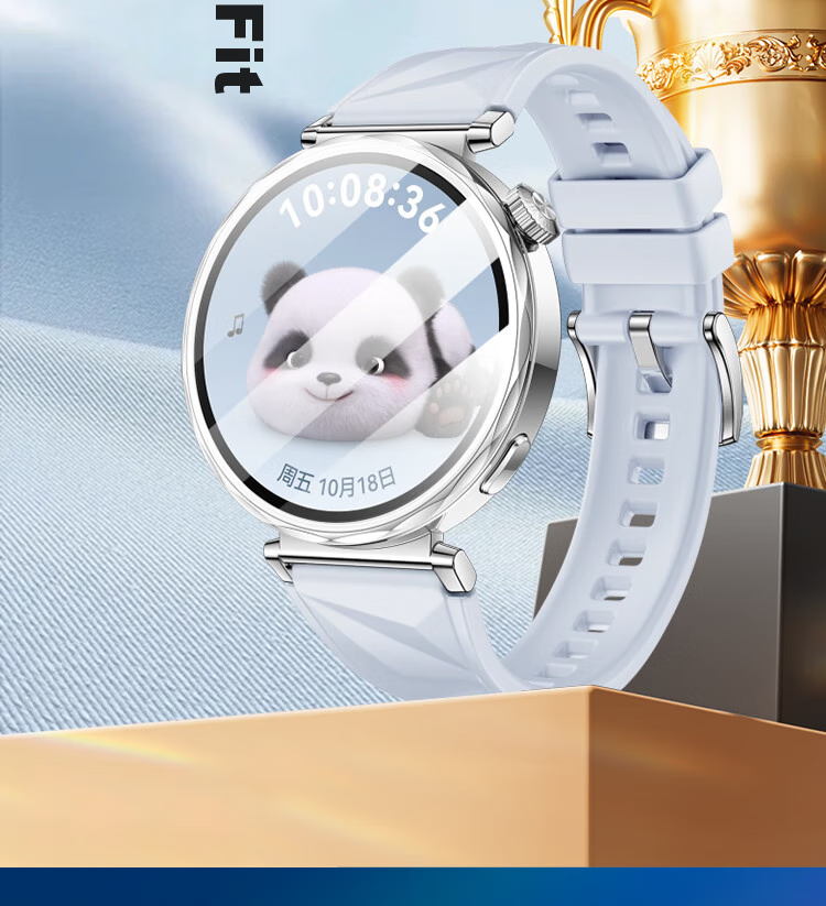 ESCASE [Three-Piece Deluxe Set] Huawei Watch GT5 Tempered Glass Screen Protector, Full Coverage, HD Clear, Shatterproof, Fingerprint-Resistant Protective Film for Watch Face, 41MM 6
