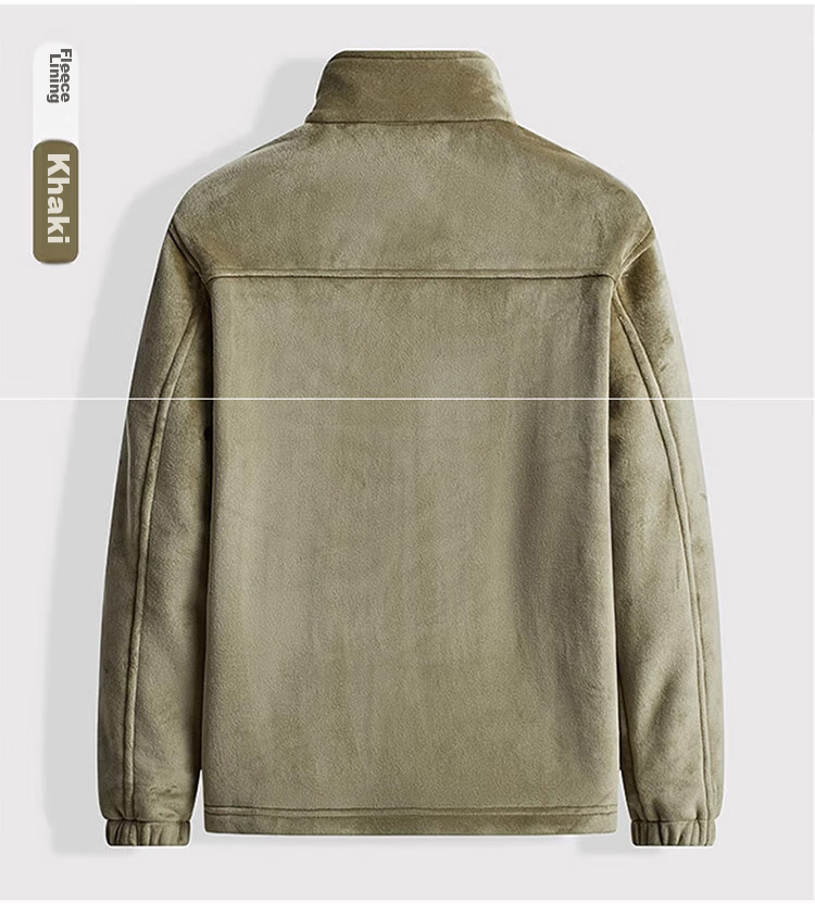 JEEP SPIRIT Men's Three-In Jacket, Autumn And Winter Casual Loose-Fitting Hooded Workwear Coat for Me 16