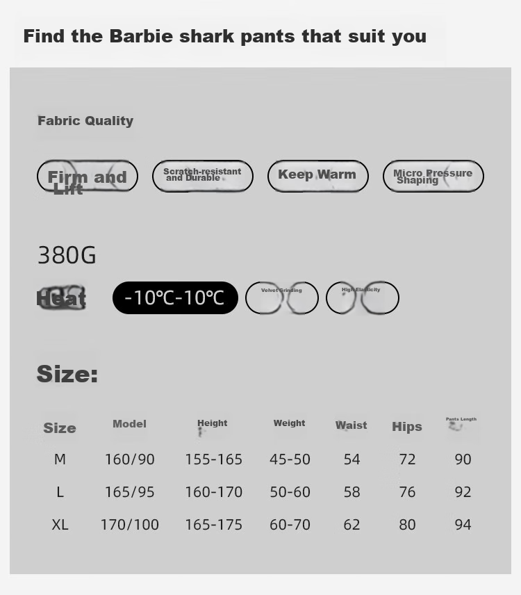Dushiliren Thick Shark Leggings for Women, High-Waisted Tummy Control And Butt-Lifting Latex Fleece-Lined Tight Pants for Autumn And Winter, Black, Size L 14